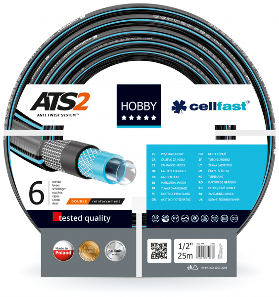 Gartenschlauch Cellfast HOBBY ATS2 1/2 Zoll 25m